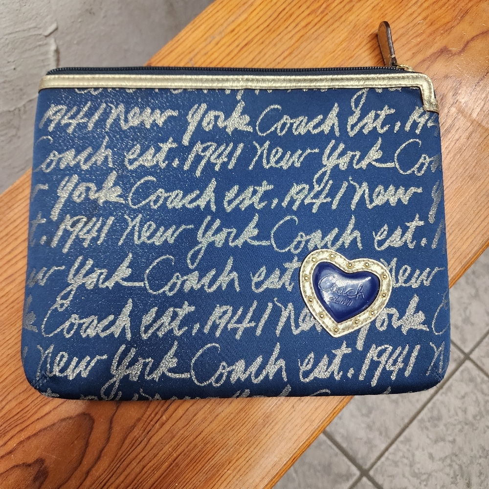 Coach signature tablet holder